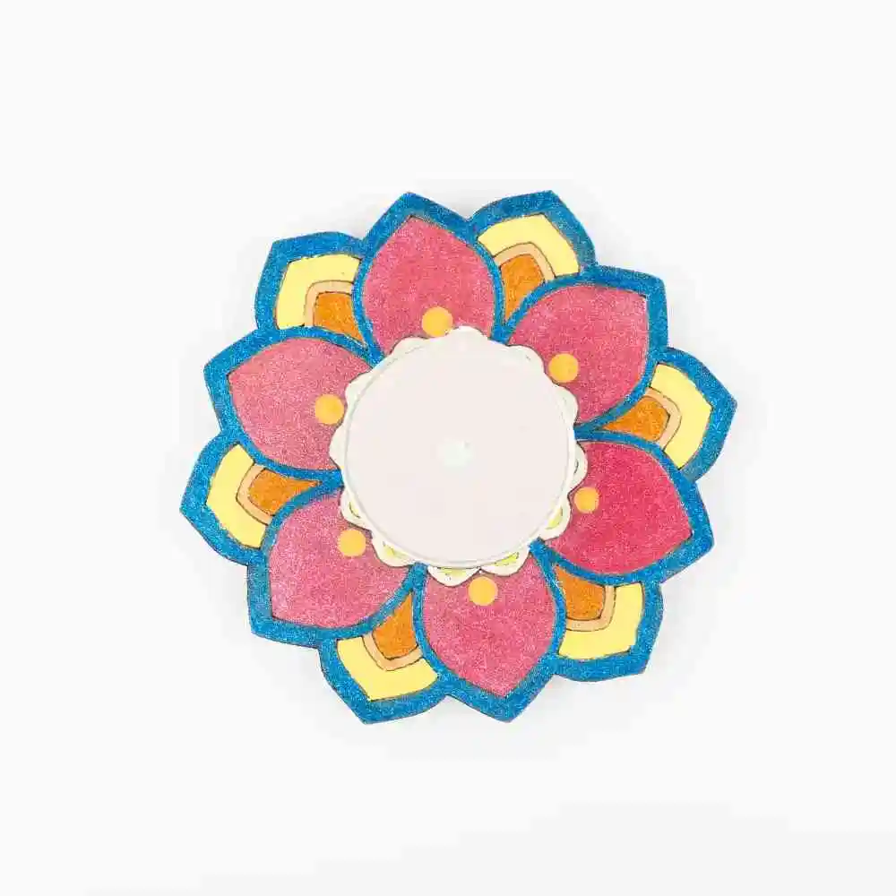 Order painted double pattern t light decor